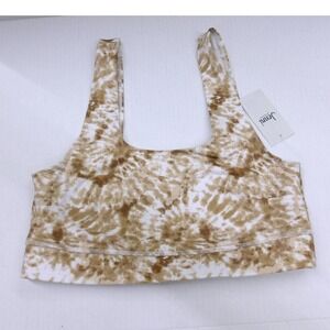 Jenni Sport Bra Top Activewear Tie Dye‎ Print Sleeveless Scoop Neck Sz M / #7295